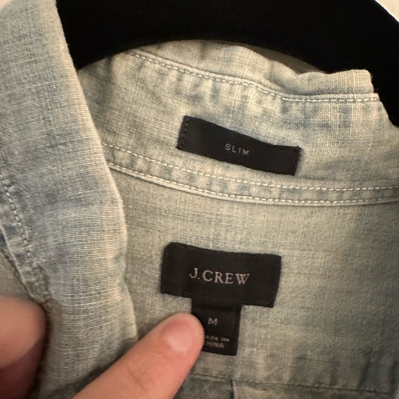 J Crew Chambray Shirt Slim Fit - Picture 3 of 3